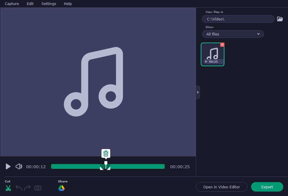 built-in editor