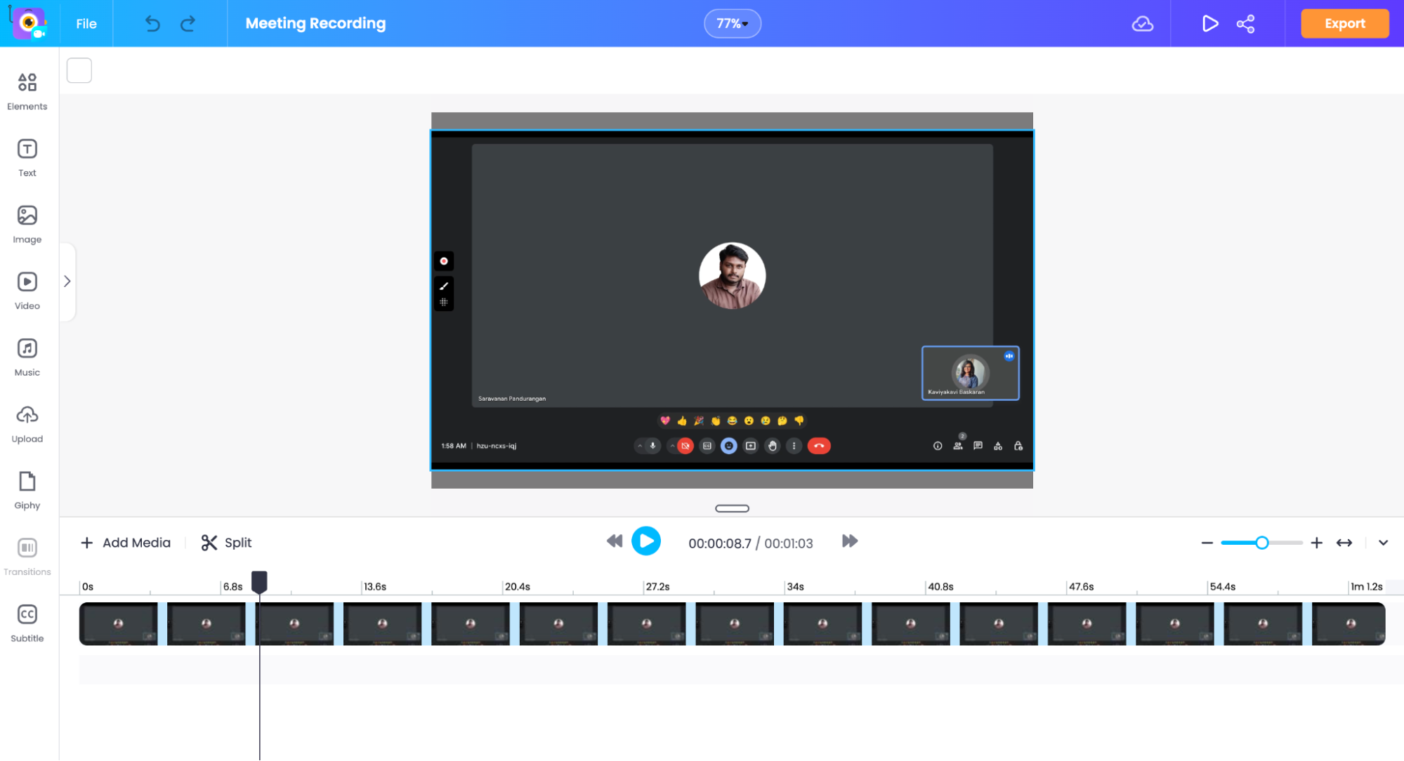 Edit Video and add subtitle