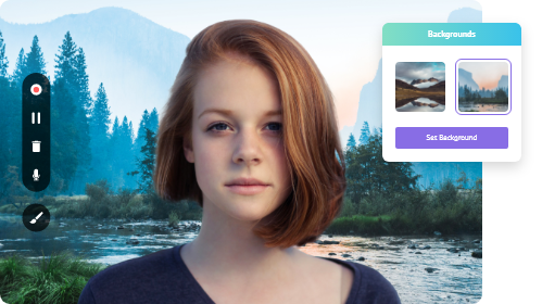 webcam recorder with virtual background