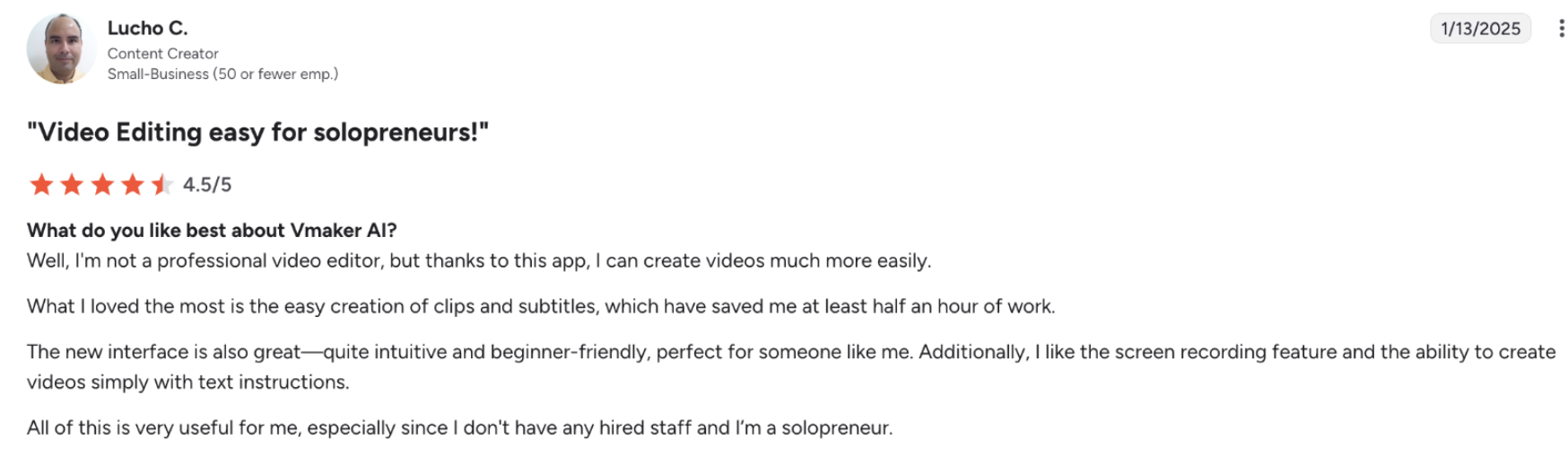 Customer review 5