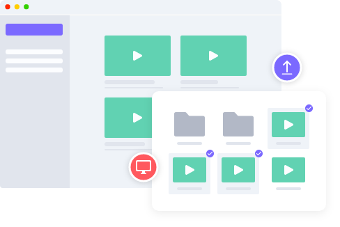 online video recorder with background